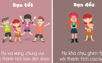 Sự khác biệt giữa bạn tốt và bạn xấu 1 ban tot va xau