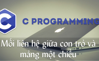 Sự khác nhau giữa con trỏ và mảng 1 contro