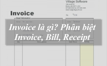Phân biệt BILL, INVOICE và RECEIPT 1 invoice va bill