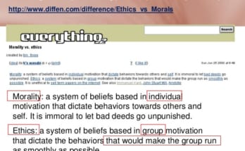 Sự khác nhau giữa Ethics và Morals 1 ethics va morals 1