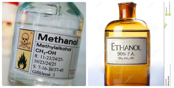 phan biet etanol va methanol trong ruou