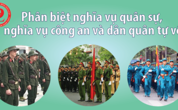 Phân biệt nghĩa vụ quân sự, nghĩa vụ công an và dân quân tự vệ 1 phan biet nvqs 01