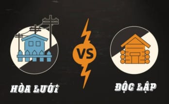 Sự khác nhau giữa hệ thống điện mặt trời hoà lưới và điện mặt trời độc lập 1 he thong dien mat troi hoa luoi va doc lap