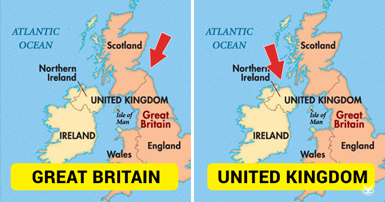 United Kingdom Great Britain Difference 